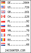 visitors by country counter