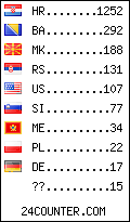 visitors by country counter