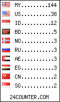 visitors by country counter