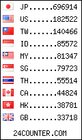 visitors by country counter