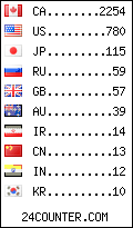 visitors by country counter