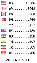 visitors by country counter