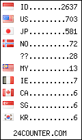 visitors by country counter