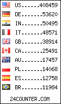 visitors by country counter