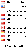 visitors by country counter