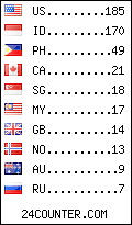 visitors by country counter