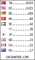 visitors by country counter