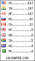 visitors by country counter