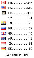 visitors by country counter