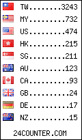 visitors by country counter