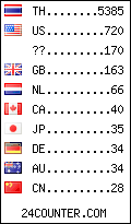 visitors by country counter