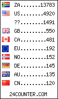visitors by country counter