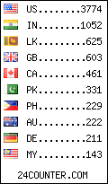 visitors by country counter