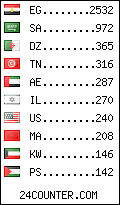 visitors by country counter