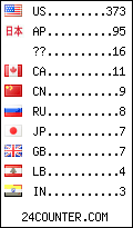 visitors by country counter