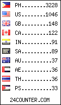 visitors by country counter