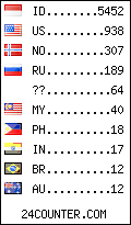 visitors by country counter