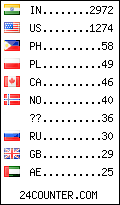 visitors by country counter