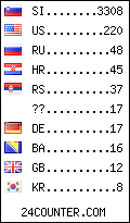 visitors by country counter