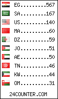 visitors by country counter