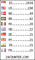 visitors by country counter