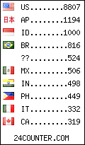 visitors by country counter