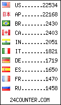 visitors by country counter