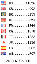 visitors by country counter