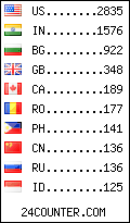 visitors by country counter
