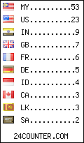 visitors by country counter