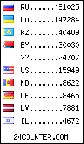 visitors by country counter