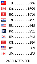 visitors by country counter