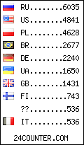 visitors by country counter