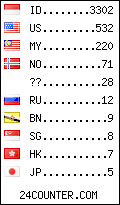 visitors by country counter