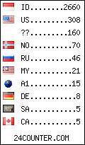 visitors by country counter