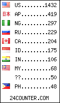 visitors by country counter