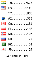 visitors by country counter