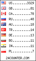visitors by country counter