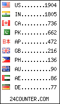 visitors by country counter