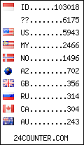 visitors by country counter