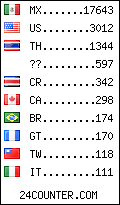 visitors by country counter