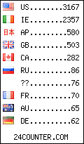 visitors by country counter