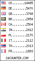 visitors by country counter
