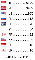 visitors by country counter