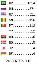 visitors by country counter
