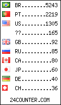 visitors by country counter