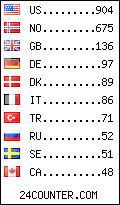 visitors by country counter