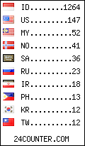 visitors by country counter