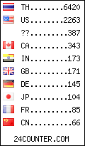 visitors by country counter