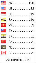visitors by country counter